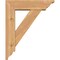 Ekena Millwork Traditional Traditional Smooth Bracket w/ Offset Brace, Western Red Cedar, 5 1/2"W x 18"D x 22"H BKT0604X18X22TRA01SWR - alternate 4